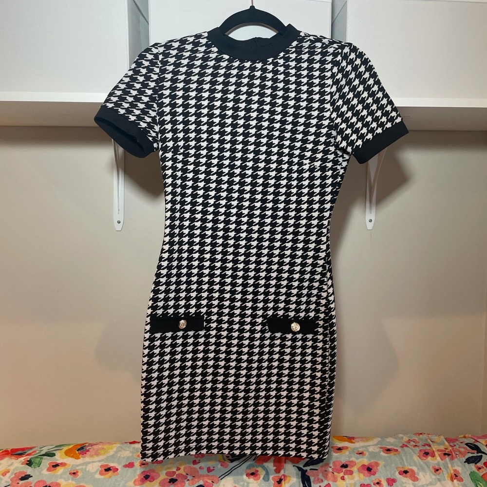 Houndstooth Dress